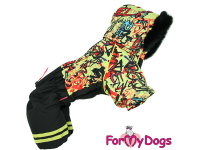  Obleček pro psy – extra teplý zimní overal STREET ART od For My Dogs z voduodpuzujícího materiálu (2)