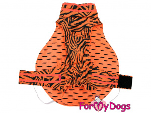  Obleček pro jezevčíky – zimní bunda FMD TIGER, barva oranžovo-černá (4)
