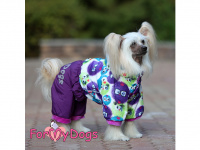  Obleček pro fenky – extra teplý zimní overal VIOLET od For My Dogs z voduodpuzujícího materiálu. Plyšová podšívka, zateplený sinteponem. (5)