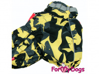  Zimní obleček pro psy od FMD – overal YELLOW CAMOUFLAGE (4)