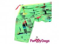   Obleček pro psy – overal GREEN REVERSE STICH, barva zelená (4)