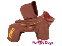  Nový typ zatepleného zimního overalu pro psy CHOCOLATE od For My Dogs. Svršek nepromokavá membrána s teflonem, zateplený sinteponem (3)