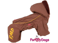  Nový typ zatepleného zimního overalu pro psy CHOCOLATE od For My Dogs. Svršek nepromokavá membrána s teflonem, zateplený sinteponem