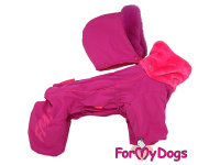  Nový typ zatepleného zimního overalu pro fenky FUCHSIA od For My Dogs. Svršek nepromokavá membrána s teflonem, zateplený sinteponem (3)