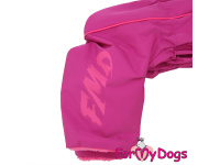  Nový typ zatepleného zimního overalu pro fenky FUCHSIA od For My Dogs. Svršek nepromokavá membrána s teflonem, zateplený sinteponem (8)