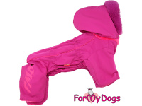  Nový typ zatepleného zimního overalu pro fenky FUCHSIA od For My Dogs. Svršek nepromokavá membrána s teflonem, zateplený sinteponem