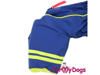  Nový typ zatepleného zimního overalu pro psy KING od For My Dogs určený pro chladný podzim i studenou zimu, detail nohavic