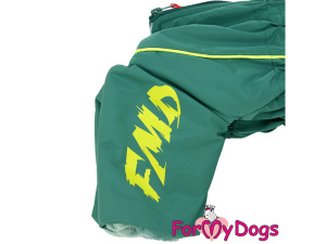  Nový typ zatepleného zimního overalu pro psy MAT GREEN od For My Dogs. Svršek nepromokavá membrána s teflonem, zateplený sinteponem (8)
