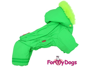  Nový typ zatepleného zimního overalu pro psy KHAKI od For My Dogs určený pro chladný podzim i studenou zimu