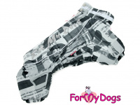  Zimní obleček pro psy od FMD – overal GRAY, barva šedá