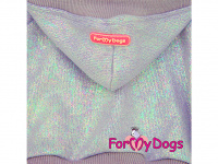  Obleček pro psy i fenky – lehoučký overal s kapucí z tenkého úpletu FMD LILAC SHIMMER od ForMyDogs. Vhodný i do suchého chladnějšího počasí nebo pro domácí nošení. (4)