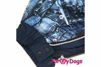 Obleček pro psy jezevčíků – lehoučká pláštěnka BLUE DENIM od ForMyDogs. (5)