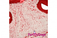 Obleček pro psy i fenky od FMD – teplá zimní bunda BUTTERFLIES z voduodpuzujícího materiálu s kožešinovou podšívkou. Zapínání na druky na bříšku. (4)