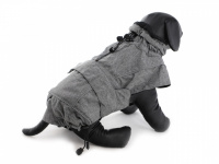  Obleček pro psy i fenky – zimní bunda PRIME GREY z voduodpuzujícího a větruodolného materiálu. Bunda má hladkou podšívku, snadno se obléká, barva šedá. (4)