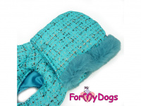  Obleček pro psy i fenky – zimní bunda FMD TURQUOISE (3)