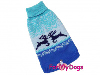  Obleček pro psy i fenky – svetr WINTER BLUE