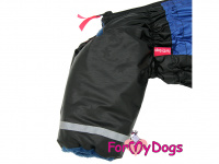  Zimní obleček pro psy od FMD – overal BLUE STARS (2)