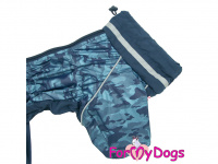  Pláštěnka pro psy ForMyDogs CAMOUFLAGE BLUE, barva modrá (2)