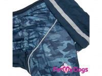  Pláštěnka pro psy ForMyDogs CAMOUFLAGE BLUE, barva modrá (3)