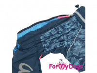  Pláštěnka pro psy ForMyDogs CAMOUFLAGE BLUE, barva modrá (4)