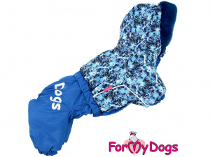  Obleček pro psy – zimní overal FMD FROZEN, barva modrá (6)