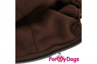 Obleček pro psy – teplý zimní overal GOLDEN LEAFod ForMyDogs. Vylepšené zapínání na zádech, odnímatelná kapuce, rukávy s vnitřní manžetou. (4)