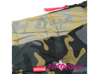   Zimní obleček pro psy od FMD – overal HONEYCOMB CAMO, barva hnědá (2)