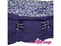  Obleček pro psy – teplý zimní overal VIOLET od For My Dogs z voduodpuzujícího materiálu. Podšívka z umělé kožešinky, zateplený tenkým sinteponem. (4)
