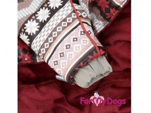 Obleček pro psy – hnědý zimní overal od FMD (3)