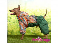  Obleček pro psy malých až středních plemen – lehoučká pláštěnka GREEN od For My Dogs. Zapínání na zip na zádech, hladká podšívka, odepínací kapuce (FOTO)