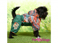   Obleček pro psy malých až středních plemen – lehoučká pláštěnka GREEN od For My Dogs. Zapínání na zip na zádech, hladká podšívka, odepínací kapuce (FOTO 3)