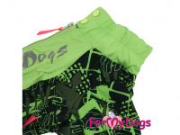 Pláštěnka pro psy ForMyDogs GREEN NEON – vylepšený model (2)