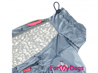 Pláštěnka pro psy ForMyDogs METAL GREY – vylepšený model (4)