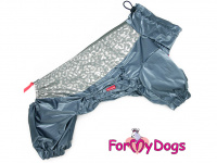 Pláštěnka pro psy ForMyDogs METAL GREY – vylepšený model