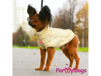 Obleček pro psy i fenky – svetr FMD IVORY, barva béžová (5)