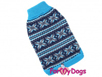  Obleček pro psy i fenky – svetr FMD SCANDI, modrý