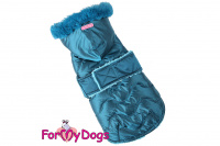 Obleček pro psy i fenky od FMD – teplá zimní bunda BLUE z voduodpuzujícího materiálu. Bunda je zateplená sinteponem a má kožešinovou podšívku. 