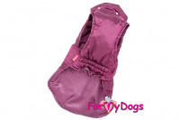 Obleček pro psy i fenky od FMD – teplá zimní bunda VIOLET z voduodpuzujícího materiálu. Bunda je zateplená sinteponem a má hedvábnou podšívku.  (3)