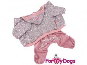 Obleček pro psy i fenky – lehoučký pletený overal z veluru 