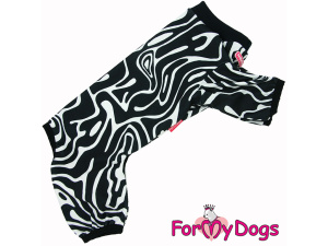  Lehoučký jednovrstvý unisex overal pro psy i fenky od ForMyDogs skvěle poslouží jako domácí pyžamo pro psy bez srsti, zimomřivé psy, psí seniory apod.