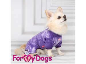 Obleček pro psy i fenky – jednovrstvý overal / pyžamo PURPLE od ForMyDogs. Ideální na domácí nošení pro psy bez srsti, zimomřivé psy, psí seniory apod. (3)