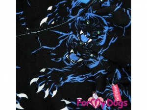 Obleček pro psy i fenky – overal TIGER BLACK, detail