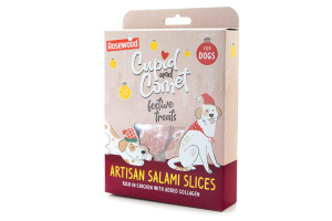  Vánoční masité salámky pro psy s kolagenem – lahodná sváteční odměna, která rozzáří oči každému chlupáči. Perfektní dárek pod stromeček (3)