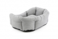  Puntíkovaný pelíšek pro psy ze 100% bavlny, barva šedá (5)