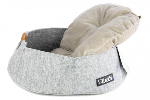  Plstěný pelíšek pro kočky od HOLLAND ANIMAL CARE, barva šedá (vyjímatelný polštář 2)
