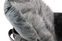  Pelíšek pro kočky SILVER FELT & FUR, stříbřitě šedý (7)