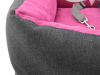  Pelíšek pro psy do auta růžový – SOVA (11)