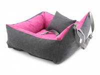  Pelíšek pro psy do auta růžový – SOVA (5)