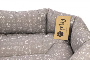  V ČR ručně vyráběný pelíšek ve stylovém designu a precizním provedení PETSY MAX (detail)