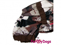  Pláštěnka pro jezevčíky FMD BROWN CAMOUFLAGE, barva hnědá, CAMO (3)